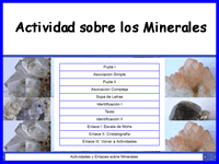 Actividades sobre Minerales
